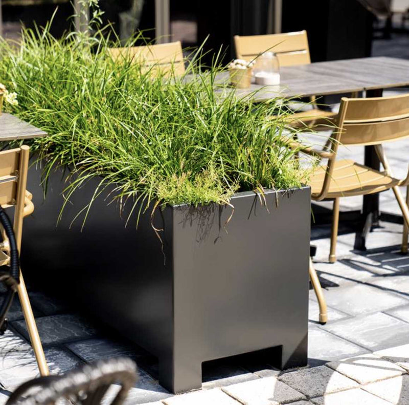 Adezz Aluminium Planter Carrez with feet Contemporary Planters