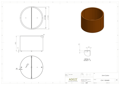 Adezz Circum Circular Corten Planter Adezz Circum Circular Corten Planter