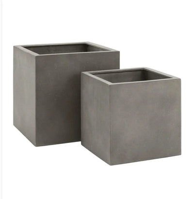 Cube Planter Contemporary Planters