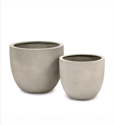 Fibreglass Round Planters Contemporary Planters