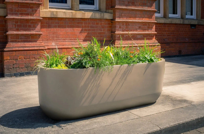 Fibreglass Trough Planer Contemporary Planters