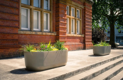 Fibreglass Trough Planer Contemporary Planters