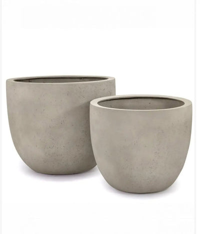 Large Round Fibreglass Planter Contemporary Planters