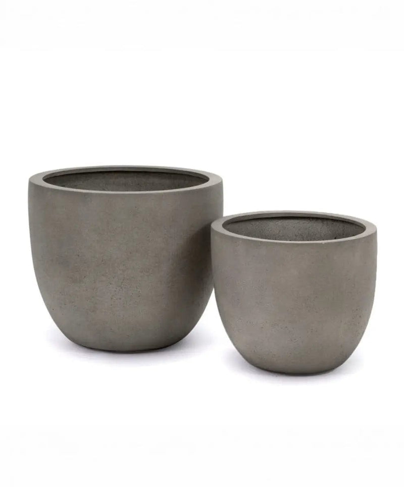 Round Fibreglass Planter Contemporary Planters