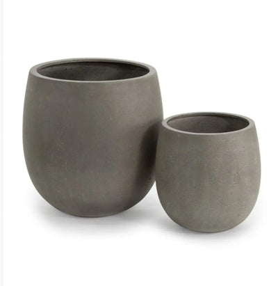 Rounded Fibreglass Planter Contemporary Planters