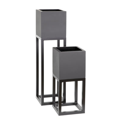 Tall Planter on Stands Contemporary Planters